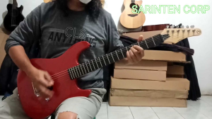 Gitar elektrik SAMICK SS-51 Merah siap buat belajar manggung atau rekaman