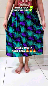 Batik Dress Pendek Kain Batik.
