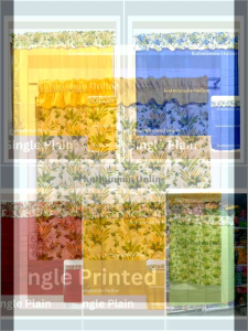 MATCHY CURTAIN CONTIZA YELLOW 1 (TAPAL VALANCE PILLOW CASE HALF CURTAIN MSP VALANCE SINGLE PRINTED)