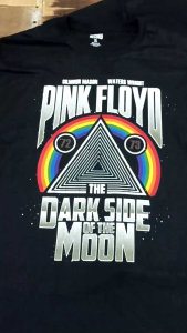 Kaos Rock N Roll Pria: Desain Band Pink Floyd Darkside Of The Moon