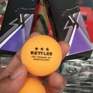 KETTLER Table Tennis Bals Bola PingPong 3 Stars 53053/53153 100% original seperti gambar kondisi baru bola bintang 3 premium