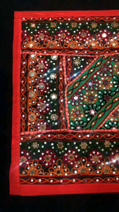 ผ้าปักงานแฮนด์เมดจากอินเดีย ปักมือทั้งผืนประดับกระจกจริง งานพร้อมส่งในไทยค่ะ ผ้าปักมือ ผ้าปัก - Lazada