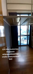 Loft bed customize singapore/loft platform for condo/HDB/bedroom