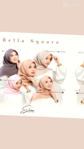 segi empat Bella square. Bella glowing ukuran 110×110cm