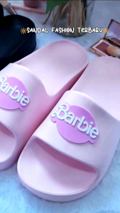 Sandal Fashion Wanita 2322 Karakter Barbie Sandal Wedges Wanita 4cm