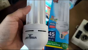 LAMPU VISALUX 45W 45 WATT 4U BOHLAM HEMAT ENERGY CFL GL PLC LHE CAHAYA PUTIH SNI GARANSI 1 TAHUN