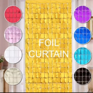 2m Block Foil Curtain for Birthday Party Decoration