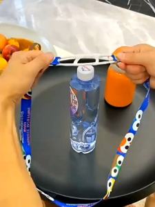 สายคล้องขวดน้ำ 2-in-1 สายสะพายกระติกน้ำ 1 เชื่อก 2 ใช้ พกพาสะดวก เหมาะสำหรับเดินทางเด็กและผู้ใหญ่