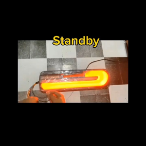 Lampu stoplamp truk model BMW panjang 46Cm 12-24 Volt lampu grade AAA nyala sangat terang