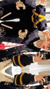 Áo khoác bomber áo bóng chày có hình thêu phong cách năng động cho cả Nam và nữ chất vải nỉ dạ dày dặn