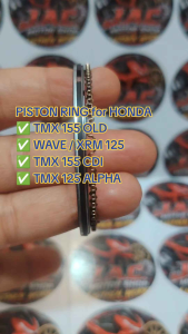 Japan Engineered Piston Ring STD 13011-KRC-921 for TMX155 CDI Motorcycle.