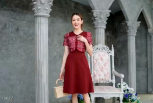 เดรสลายไทยพิมพ์ลาย phawi