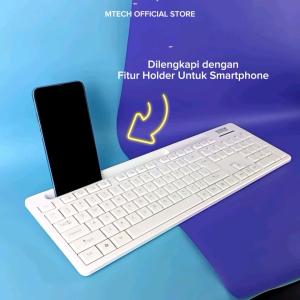 M-Tech Original Keyboard Combo Mouse Wireless STK-06 With Phone Holder
