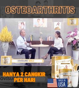 OVISURE GOLD ASLI ORIGINAL MILK SUSU VITAMIN TULANG DAN SENDI NYERI OTOT KERAM KEBAS