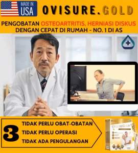 Ovisure Gold 400gr Kemasan Kaleng Susu Sendi Multi Khasiat Tulang