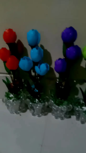 Bunga Hias Akrilik Tulip Sedang: Desain & Dekorasi
