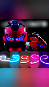 sepasang 2pcs lampu alis universal 15cm 20cm 30cm