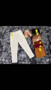 Quần ống nhỏ  chất vải carolan  vải mềm mịn mát  co giản nhẹ thoải mái  quần rũ size 50-65 kg