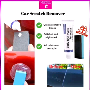 FUNSMILE : [ Free Sponge ] Car Scratch Remover for Clear Coat Damage DIY Car Paint Scratch Repair Car Polish and Scratch