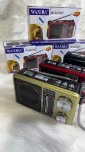 วิทยุพกพา รุ่น MP-895REC สีแดง/ทอง/ดำคละสีค่ะ รองรับ MP3 AM/FM/SW/USB/SD CARD/AUX เสายาวรับสัญญานได้ดี มีไฟฉาย ชาร์จไฟได้หรือใส่ถ่าน