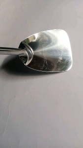 Sosodok/spatula/sodet stainless steel pegangan kayu ukuran tanggung