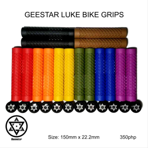 Geestar Luke Bike Grips Waffle BMX Grip Red Orange Yellow Green Blue Violet Black Brown Long Grip