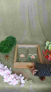 Kotak Kayu Tempat Cincin Gelang Kalung Logam Mulia untuk Seserahan Lamaran Pernikahan - KCGK.LM