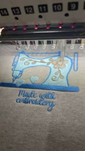 Personalized machine embroidery mini bag