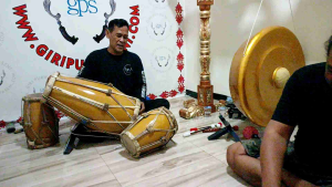 Kendang Jaipong Kendang Rampak 1 Set Kayu Mangga