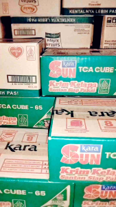 Santan Kelapa Cair 65ml – Pilihan Sasa (32 pcs) / Sun Kara (36 pcs) | 1 Dus Siap Pakai Masak Harian