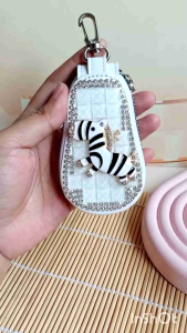 Dompet STNK Zebra Bling Bling | Dompet Gantungan Kunci Mobil Motor