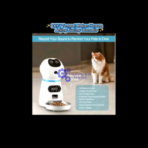 ZKYJ Tempat Makan Hewan Anjing Kucing Otomatis Pet Food Dispenser 3.5L - RobPAF-35L