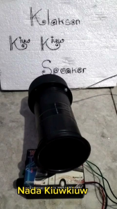 Klakson elektrik kiuw kiuw 1 speaker 40 watt untuk mobil & truk 12-24 V