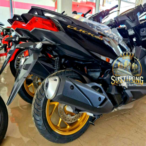 สติกเกอร์ติดฝาครอบท้าย Honda Click160 2022-2025 " 86831-K2S-T00ZC86831-K2S-T00ZB " สินค้าแท้เบิกศูนย์ HONDA