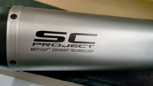 SC Project SC1-R Inlet 51mm Muffler With Ori Carbon Firbe Universal Good Quality