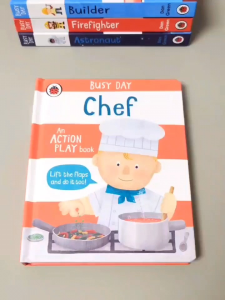 【Ready Stock】Ladybird Lift-the-Flap Busy day book Busy Police Station/Airport/Firefighter，0-3y picture Jobs playbook hardcover