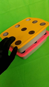 4 SET BAK DAN TUTUP HIDROPONIK 9 LUBANG