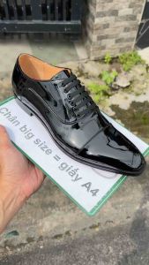 Giày da công sở giày tây big size cỡ lớn 45 46 47 48 cho nam chân to. Large size men’s oxford shoes for wide feet GT345