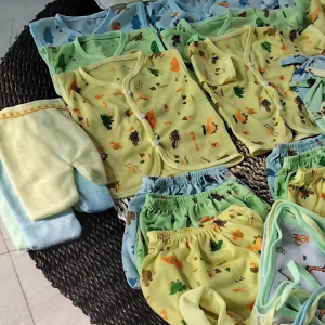 paket hemat pakaian bayi baru lahir super lengkap isi 42 pcs
