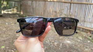 R 3018SG- Kacamata Hitam Frame Kotak Cassual Retro Vintage Anti Uv 400 Protection FAshion Pria Wanita