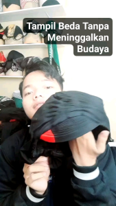 BLANGKON LIPAT HITAM HIJAU BIRU MERAH POLOS HALUS BISA DI CUCI TANPA KERTAS