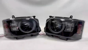 ไฟหน้า รถตู้ Commuter 2014 2015 2016 2017 2018 ลาย U led ไฟหรี่ ไฟเลี้ยว แบบวิ่ง