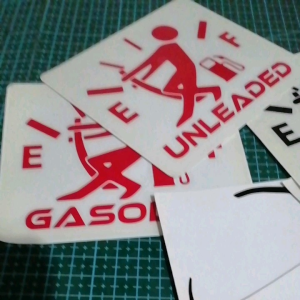 CAR STICKER FUEL TANK COVER