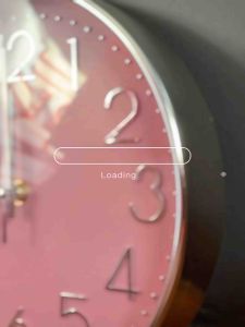 8 inch Pink Elegant Wall Clock Classic Minimalist Round Aesthetic Home Decor