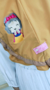 (COD) Gladys \"Kids\" // Jilbab Bordir Putri Snow White Kerudung Pita Bergo Hijab Anak