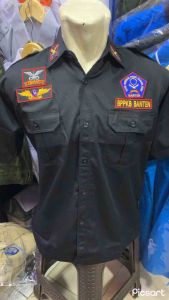 Seragam BPPKB Banten | PPBNI | Kemeja BPPKB | Lengan Pendek | Lengan Panjang | Kemeja PPBNI BPPKB Satria Banten Full Bordir Depan Blakang