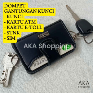 HB02 | Dompet STNK Gantungan Kunci Kartu EToll SIM Aksesoris Mobil Motor