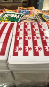 Sticker Bendera Indonesia Isi 16