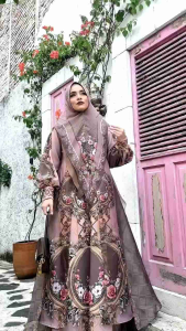 GAMIS TERBARU SYARI SYARI TRENDI BRANDED PRODUK PREMIUM FASHION MODERN MEWAH ELEGAN BAJU DRESS ETNIK MUSLIM BATIK ETNIK MARIANI