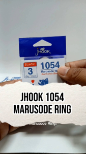 Mata Kail Ori JHOOK 1054 Marusode Ring | Real Carbon Hooks | Easy Shell Hook | Size 1–12 | Isi 13 pcs | Mata Kail Tajam & Kuat Anti Karat
